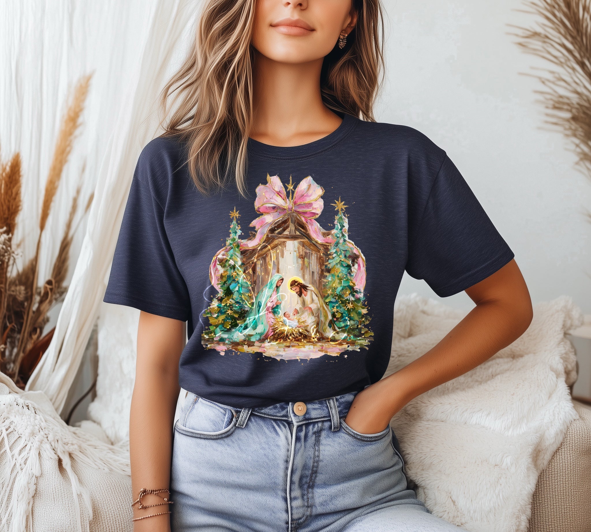 Painted Nativity Short Sleeve T-Shirt