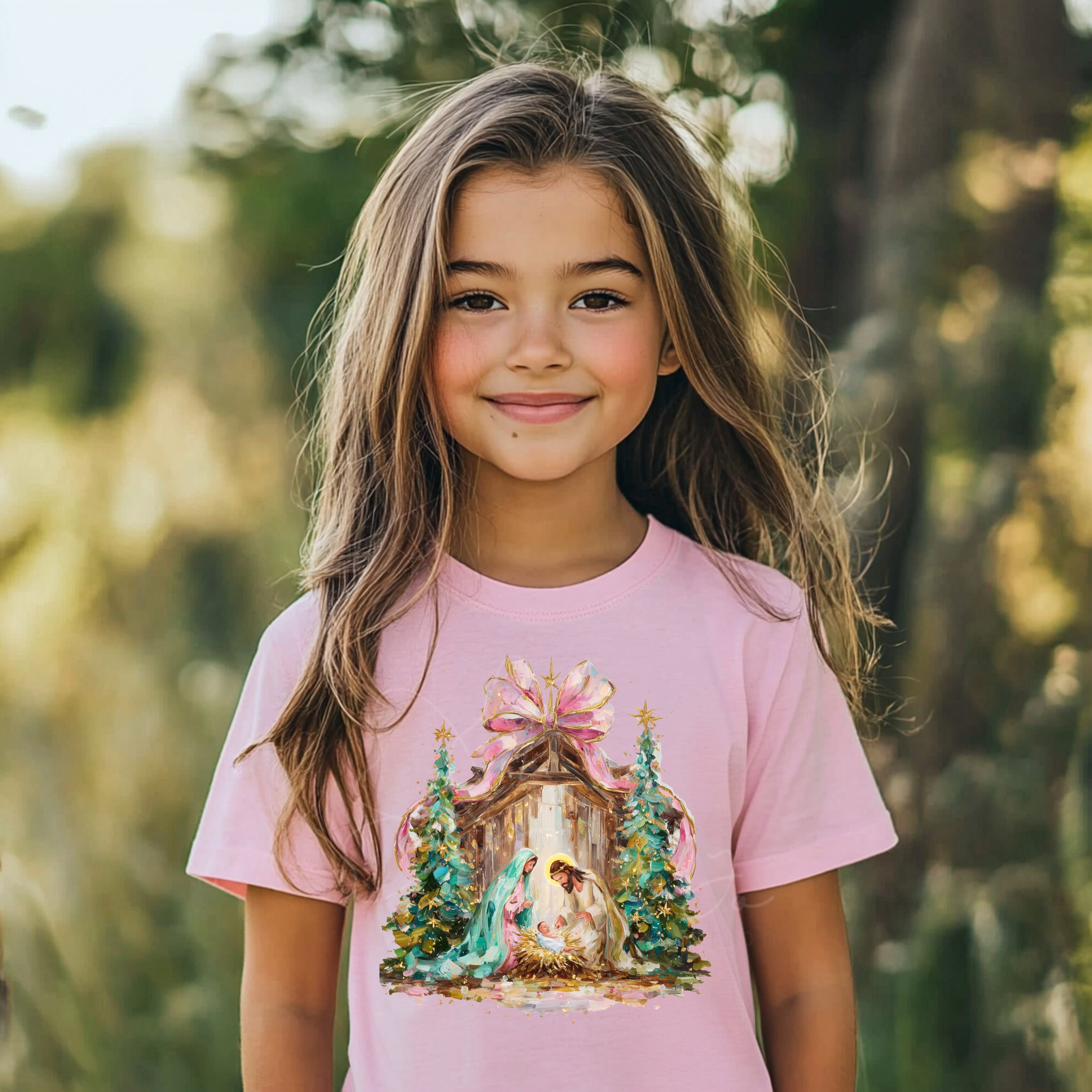 Painted Nativity Short Sleeve T-Shirt