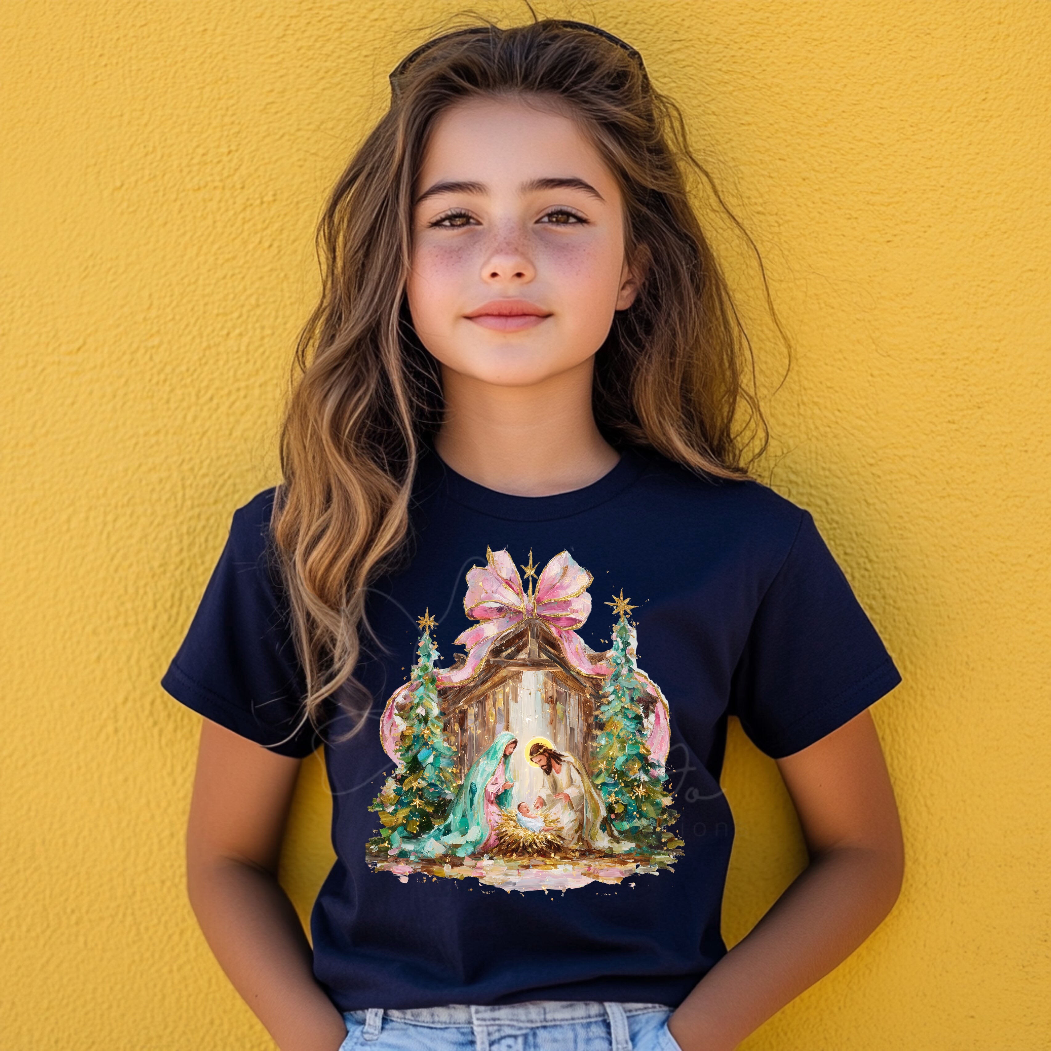Painted Nativity Short Sleeve T-Shirt