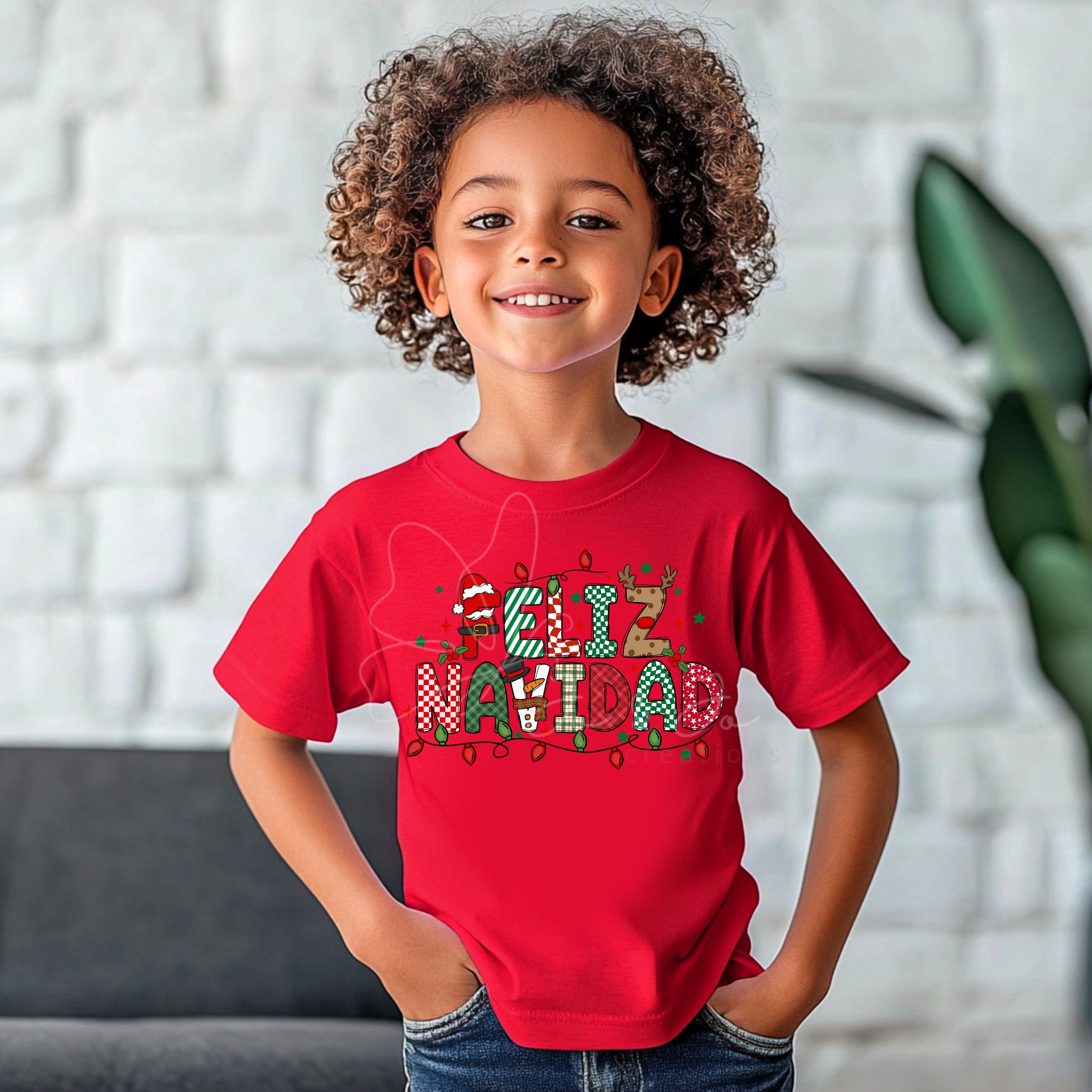 Feliz Navidad Short Sleeve Youth T-Shirt